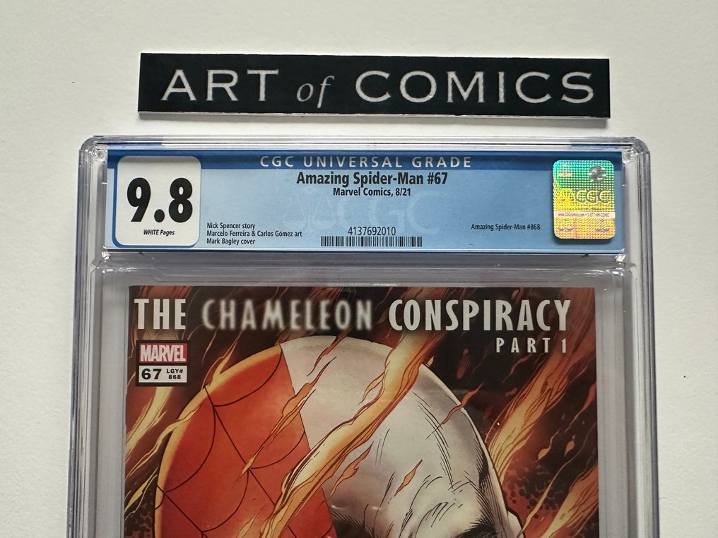 The Amazing Spider-Man (Vol. 5) #67 - CGC 9.8 - 1 Graded comic - First edition - 2021 #2.1