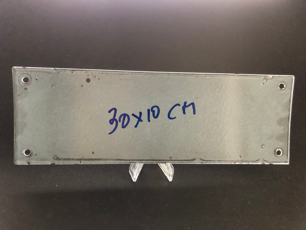 禁止吸烟 / No smoking / Smoking prohibited - 30x10cm 瓷质警示搪瓷 - 珐琅标志 - 搪瓷, 金属 #3.2