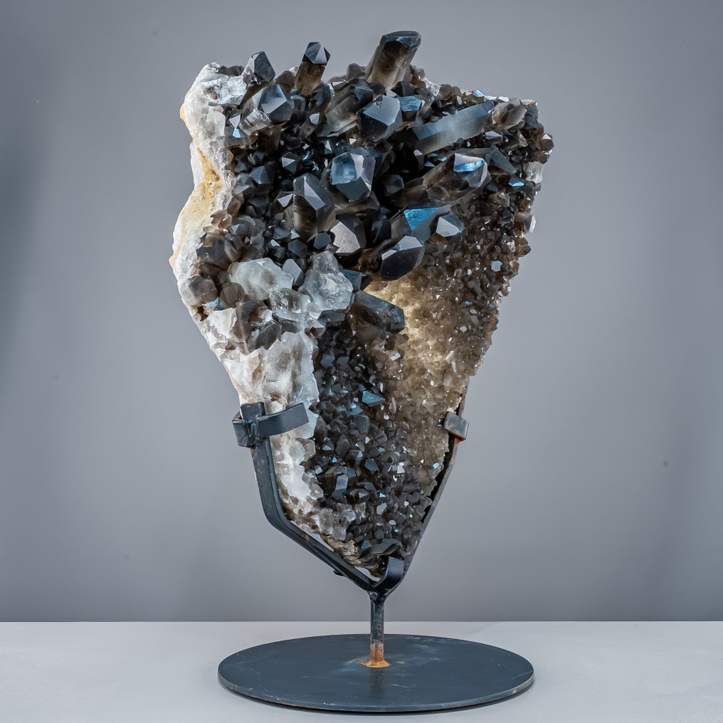 Smoky quartz cluster on stand – powerful earth energy in majestic form. Crystals on Stand- 35522.15 g #1.0