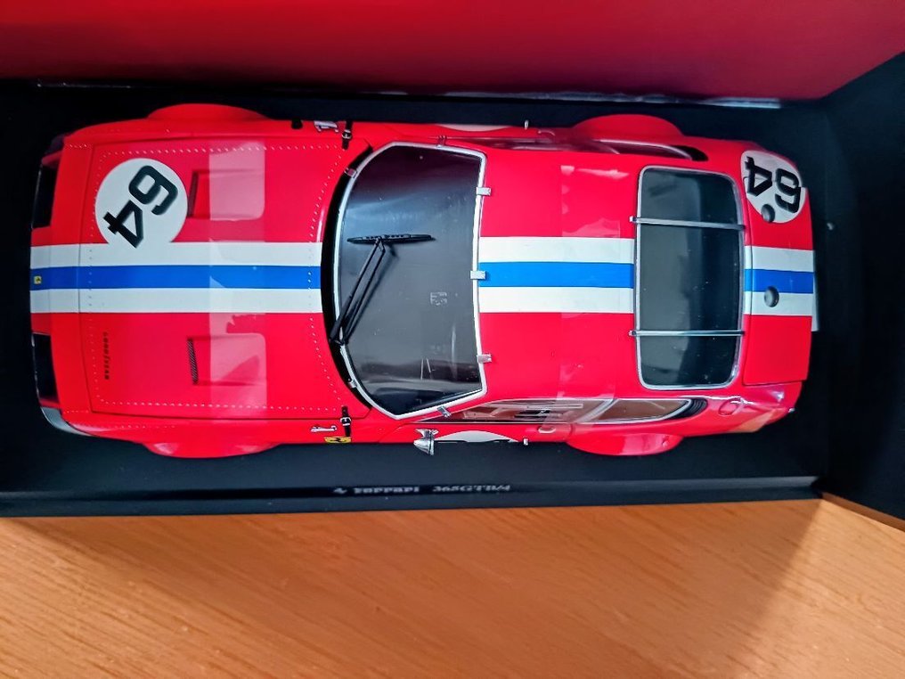 Kyosho 1:18 - Miniatura de carro - Ferrari 275 GTB N.A.R.T 24 H.DAYTONA 1977 1/18 Paul Newman- Mint Minter #2.1