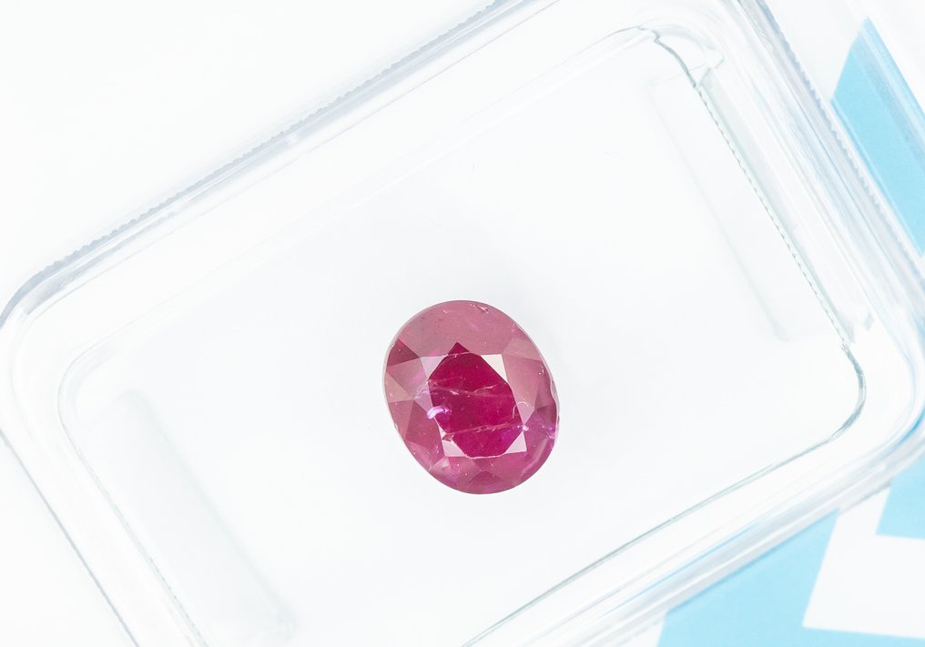 没有保留价 红宝石 - 1.23 ct - 国际宝石研究院(IGI) - 深紫红色 #1.0