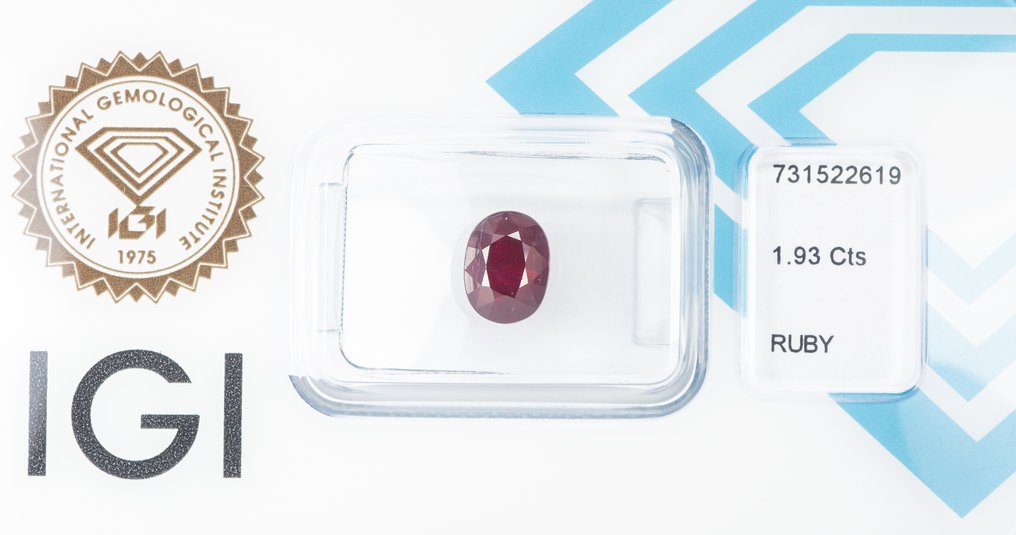 没有保留价 红宝石  - 1.93 ct - 国际宝石研究院（IGI） - 深紫红色 #3.2