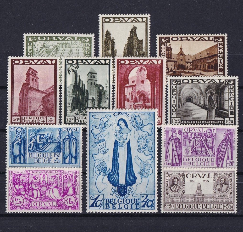 Belgien 1933 - serie Grote Orval - OBP/COB 363/74 #1.0