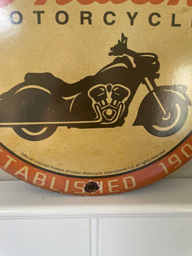 Indian Motorcycle - Enamel sign - Enamel #4.3