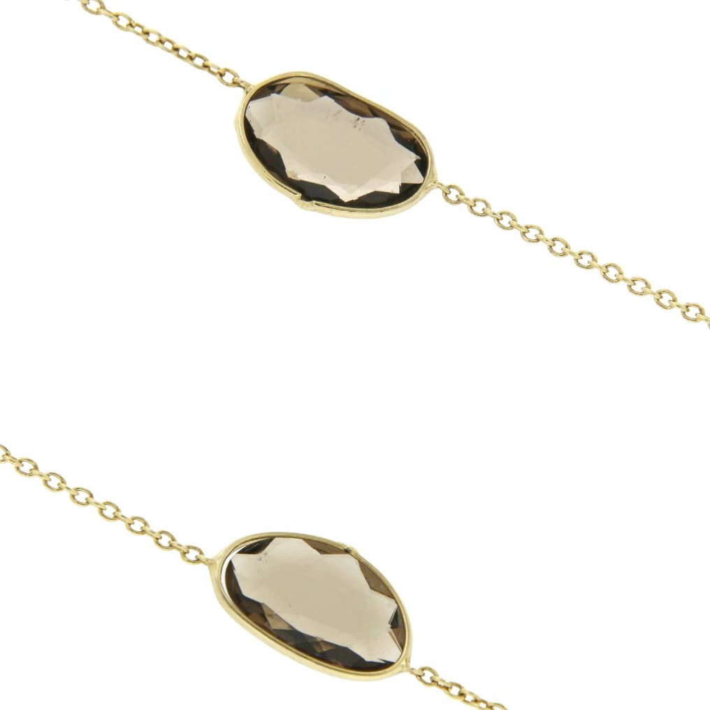 Ingen mindstepris - Zoccai - Halskæde Sølv - Semipræcious stones #3.2