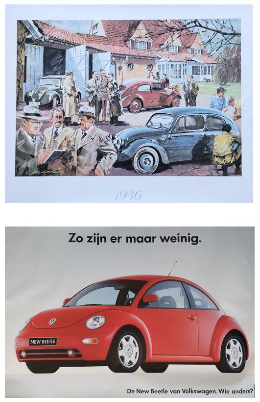 VW - 1e VW Kever 1936 - VW - New Beetle 1997 - VW Golf IV Variant Master edition v.a. 1999 - Volkswagen #1.0