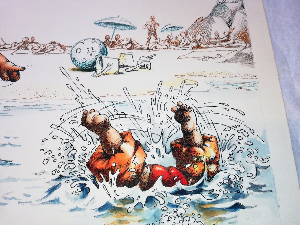 Serre, Claude - 1 Original colour drawing - Petits Anges - 1984 #2.1