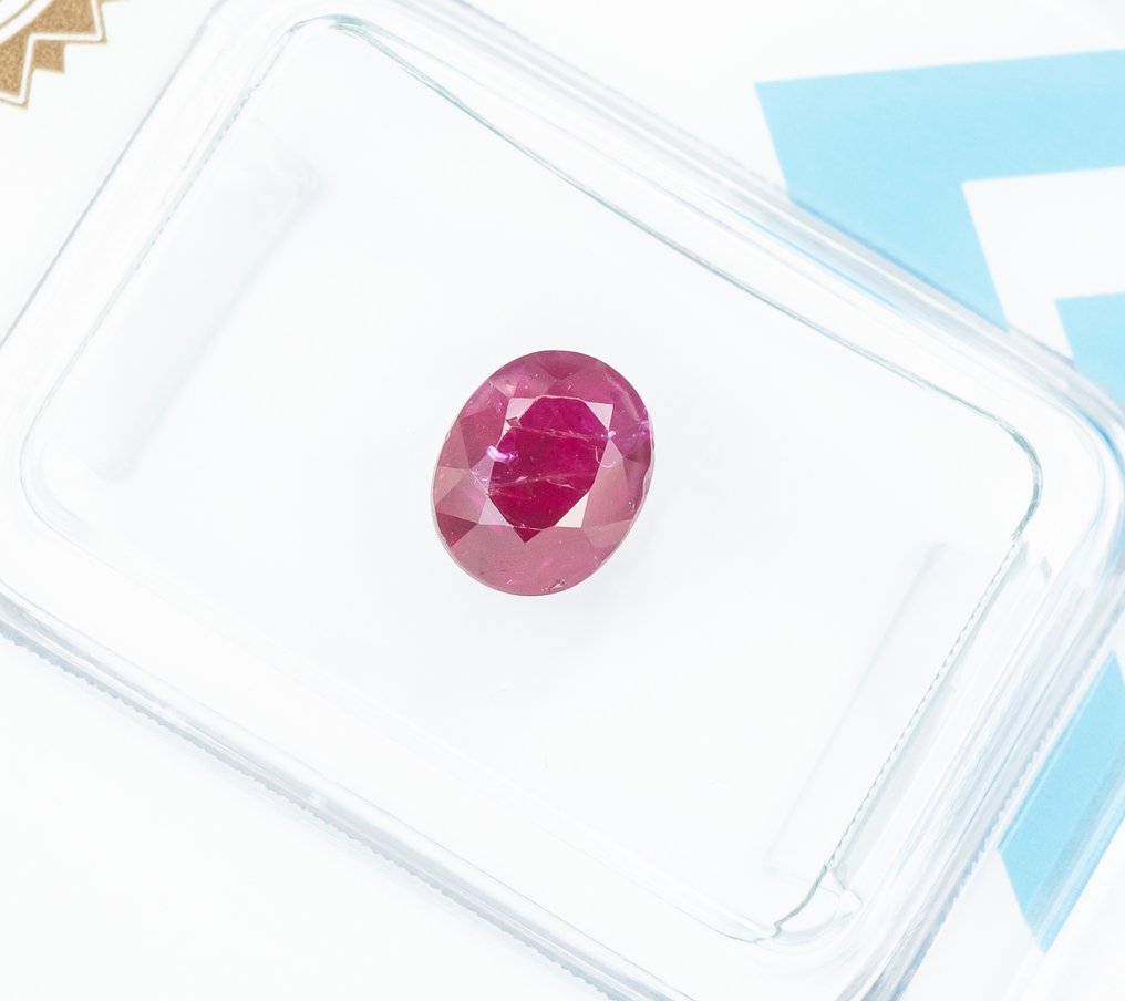 没有保留价 红宝石 - 1.23 ct - 国际宝石研究院(IGI) - 深紫红色 #2.1