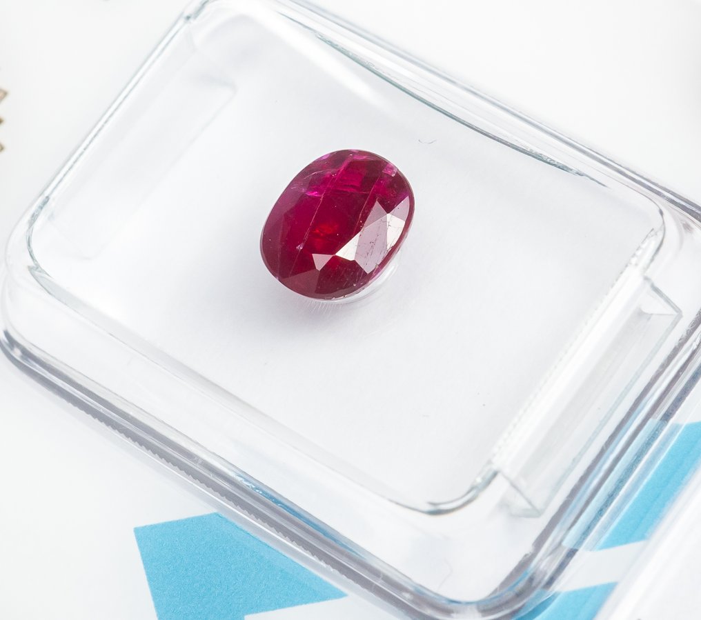 No Reserve Price Ruby  - 1.25 ct - International Gemological Institute (IGI) - Deep Purplish Red #2.1