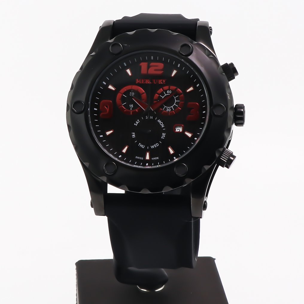 MERCURY - Chronograph Swiss Watch - ME1085-BX-3 - Red Indexes - χωρίς τιμή ασφαλείας - Άνδρες - 2010-2020  #2.1