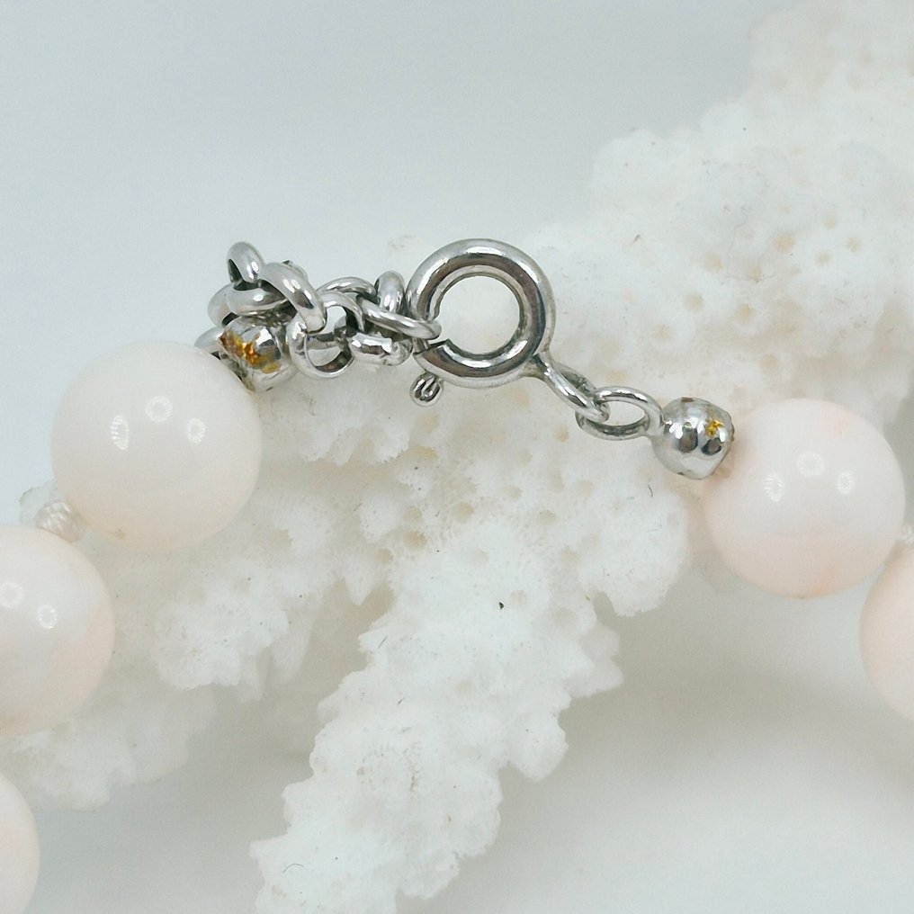 Corail - Argent - Bracelet - Corail rose/blanc #2.1