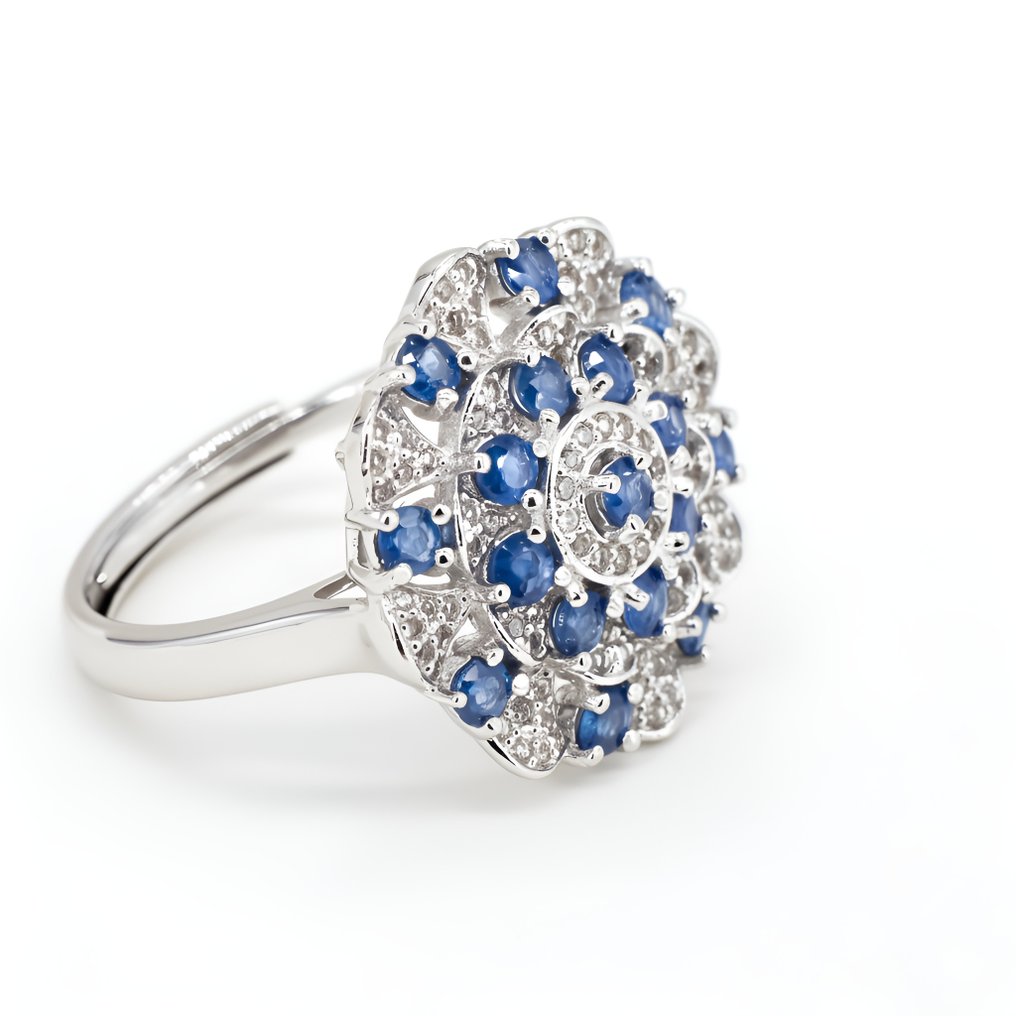 Ohne mindestpreis - Ring Vergoldet Saphir - Topas - Vergoldet oder 18 Karat #1.0