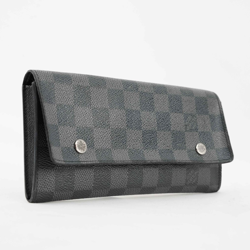 Louis Vuitton - Damier Graphite Wallet Set – Long Wallet & Card Holder in Coated Canvas, Made in France (2009) - 钱包 #4.3