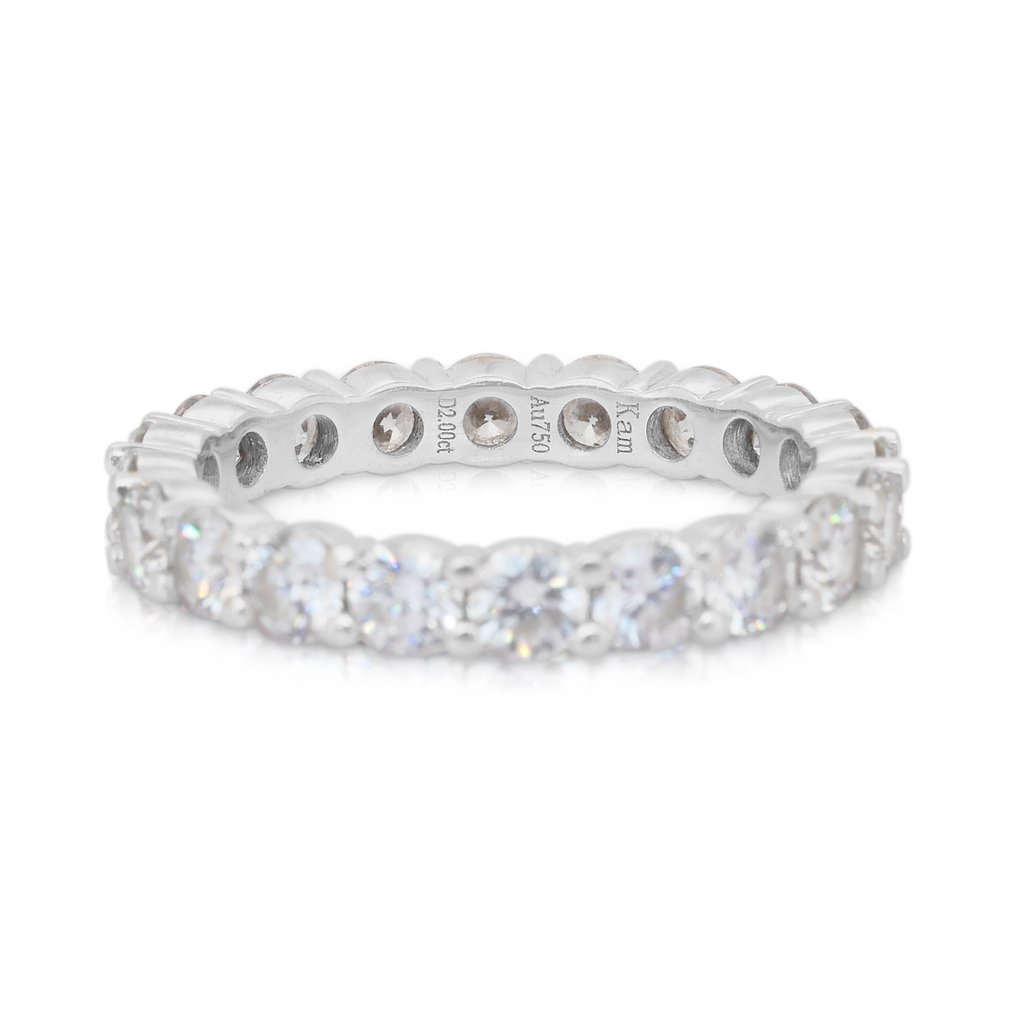 戒指 - 18K包金 白金 - 2.32ct. tw. 钻石 (天然) #2.1