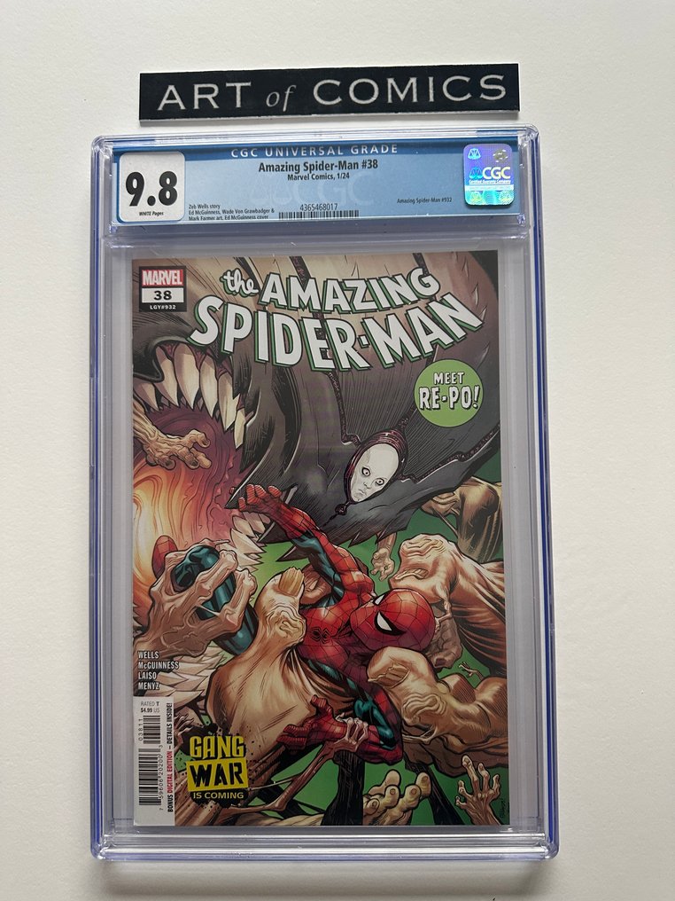 The Amazing Spider-Man (Vol. 6) #38 - CGC 9.8 - 1 Graded comic - First edition - 2024 #1.0