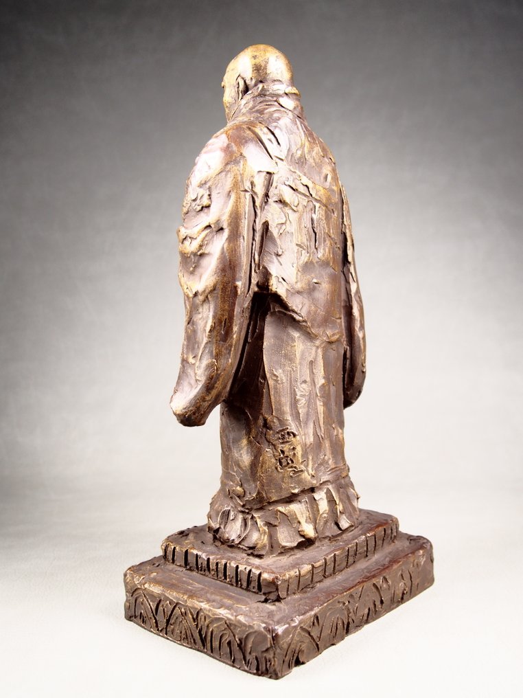 Bronze - Seibo Kitamura 北村西望 - Saint Shinran 親鸞聖人, the founder of Jodo Shinshu 浄土真宗 - Showa Period #4.3