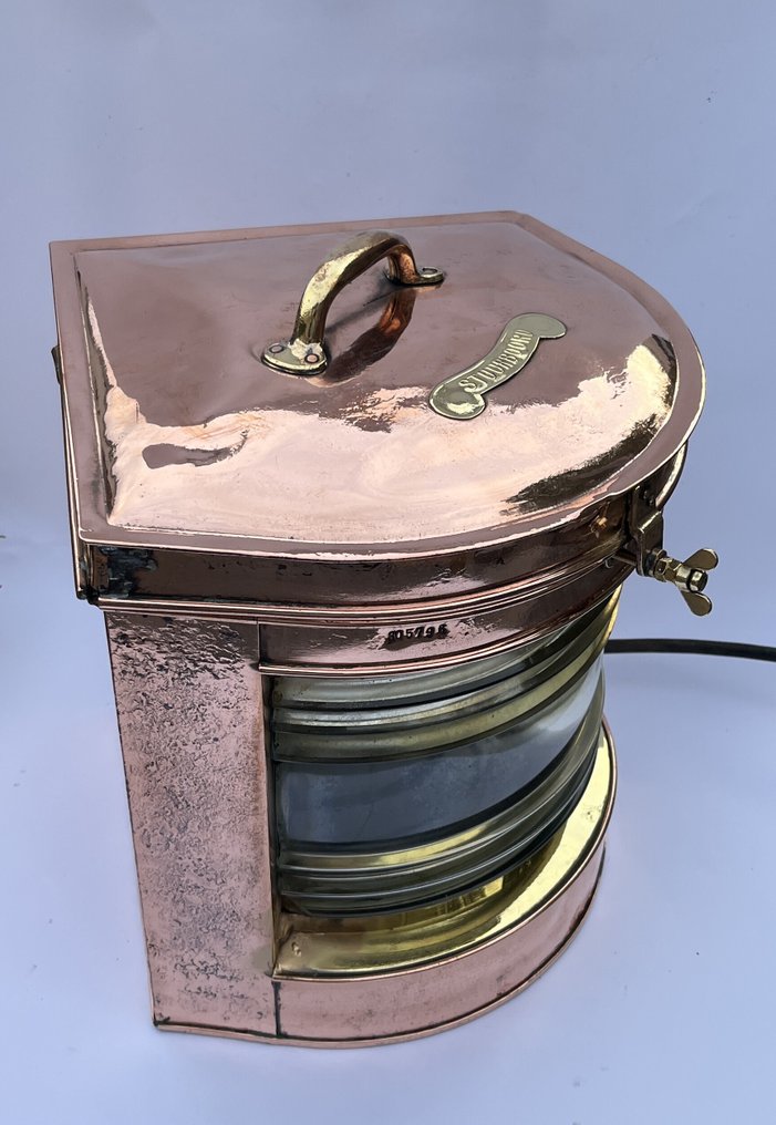 Navigation lamp - faro di dritta - Ottone, Vetro, Rame #1.0