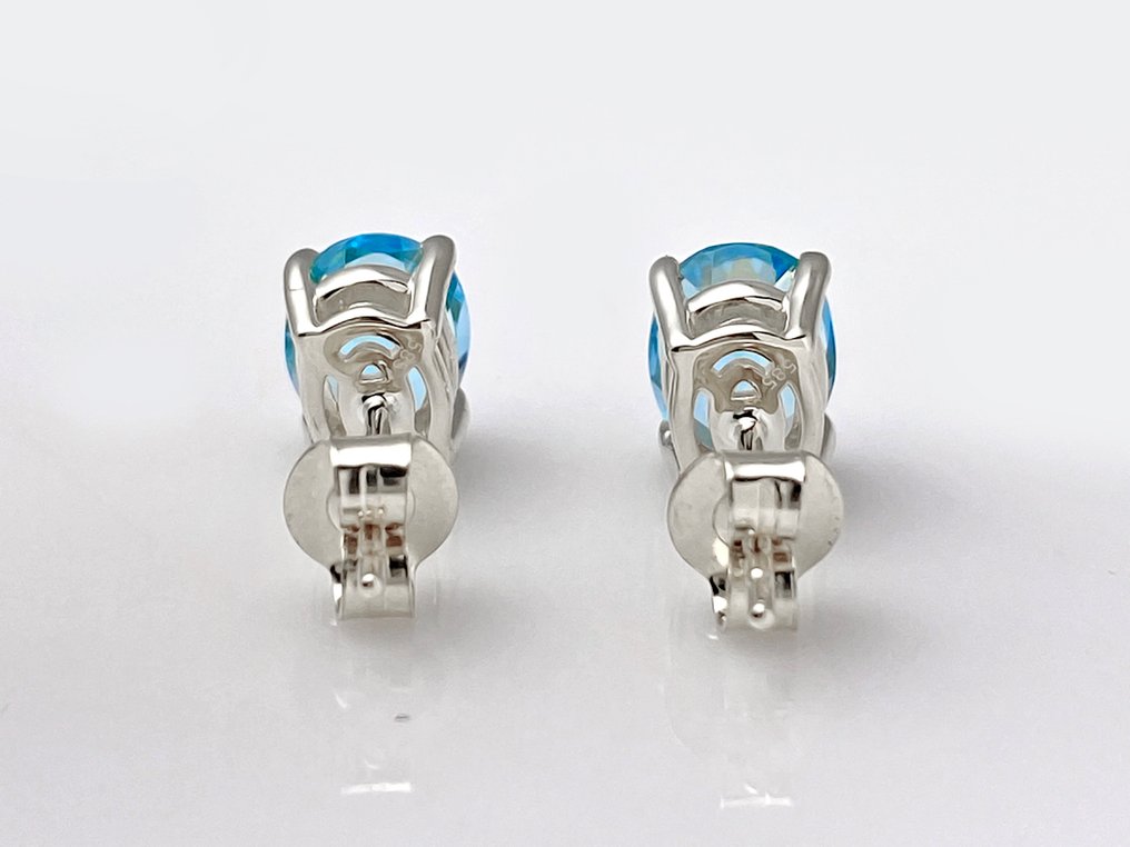 Sem preço de reserva - Brincos - 14 K Ouro branco -  2.85ct. tw. Topázio #2.1