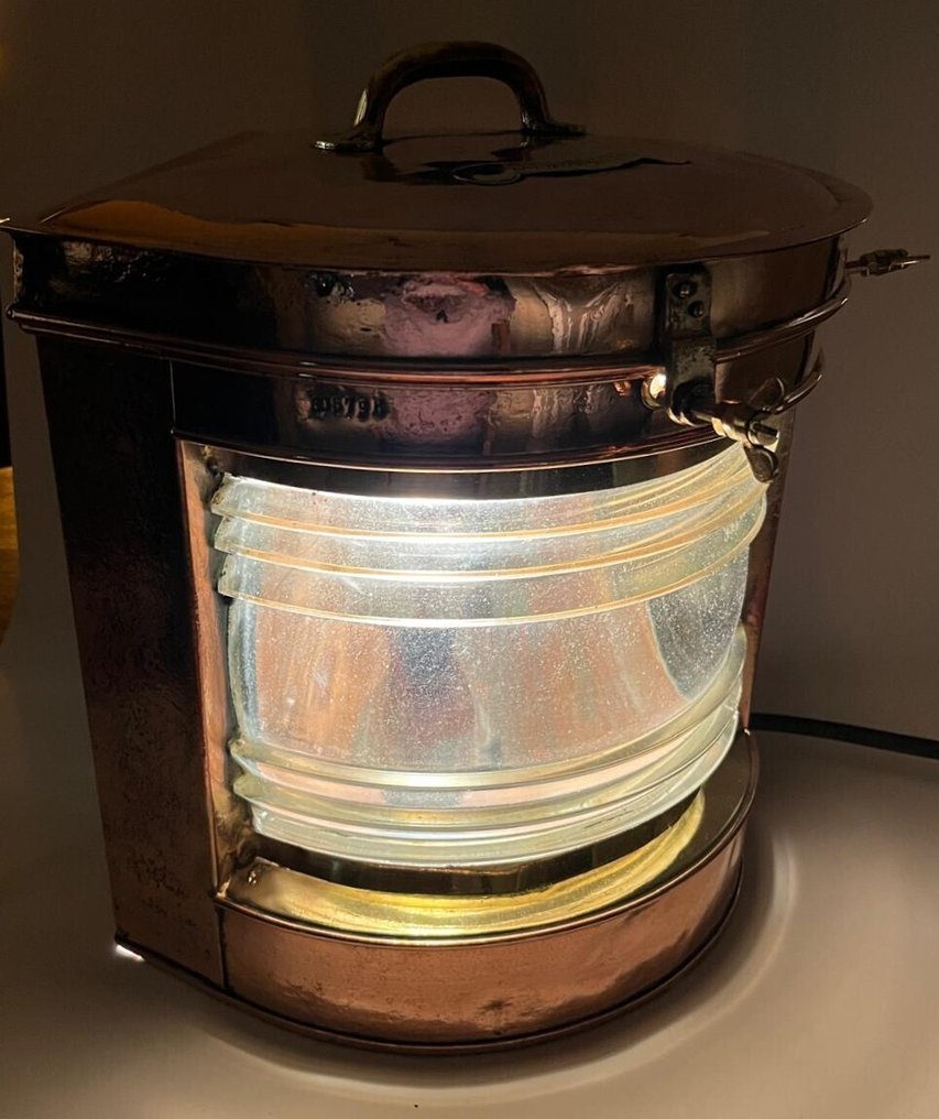 Navigation lamp - faro di dritta - Ottone, Vetro, Rame #1.0