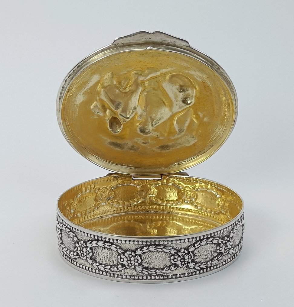 Κουτί ταμπάκο (2) - .915 silver - καπνοθήκες επίδειξης #3.2