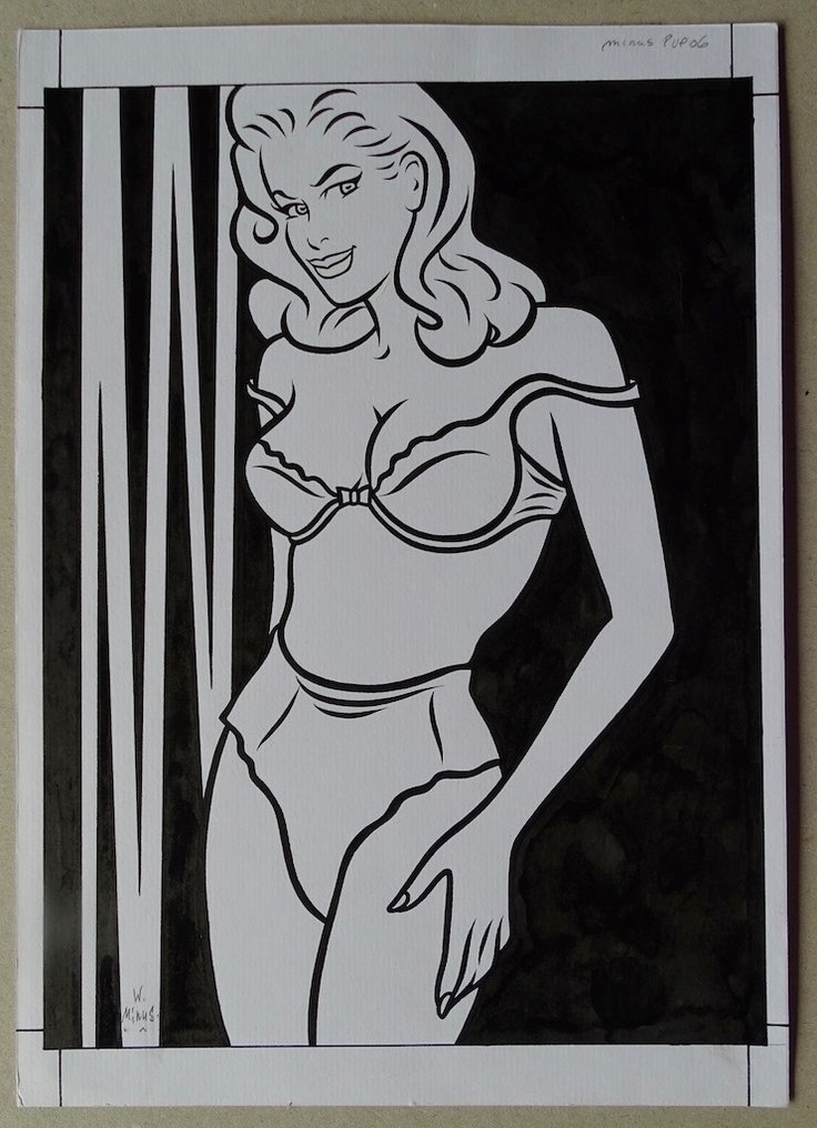 Minus, Walter - 1 Original drawing - Pin Up #1.0