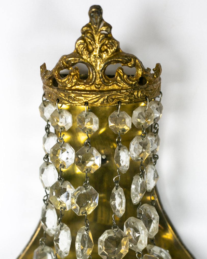 Απλίκα τοίχου (2) - Μέταλλο, Γυαλί #3.2