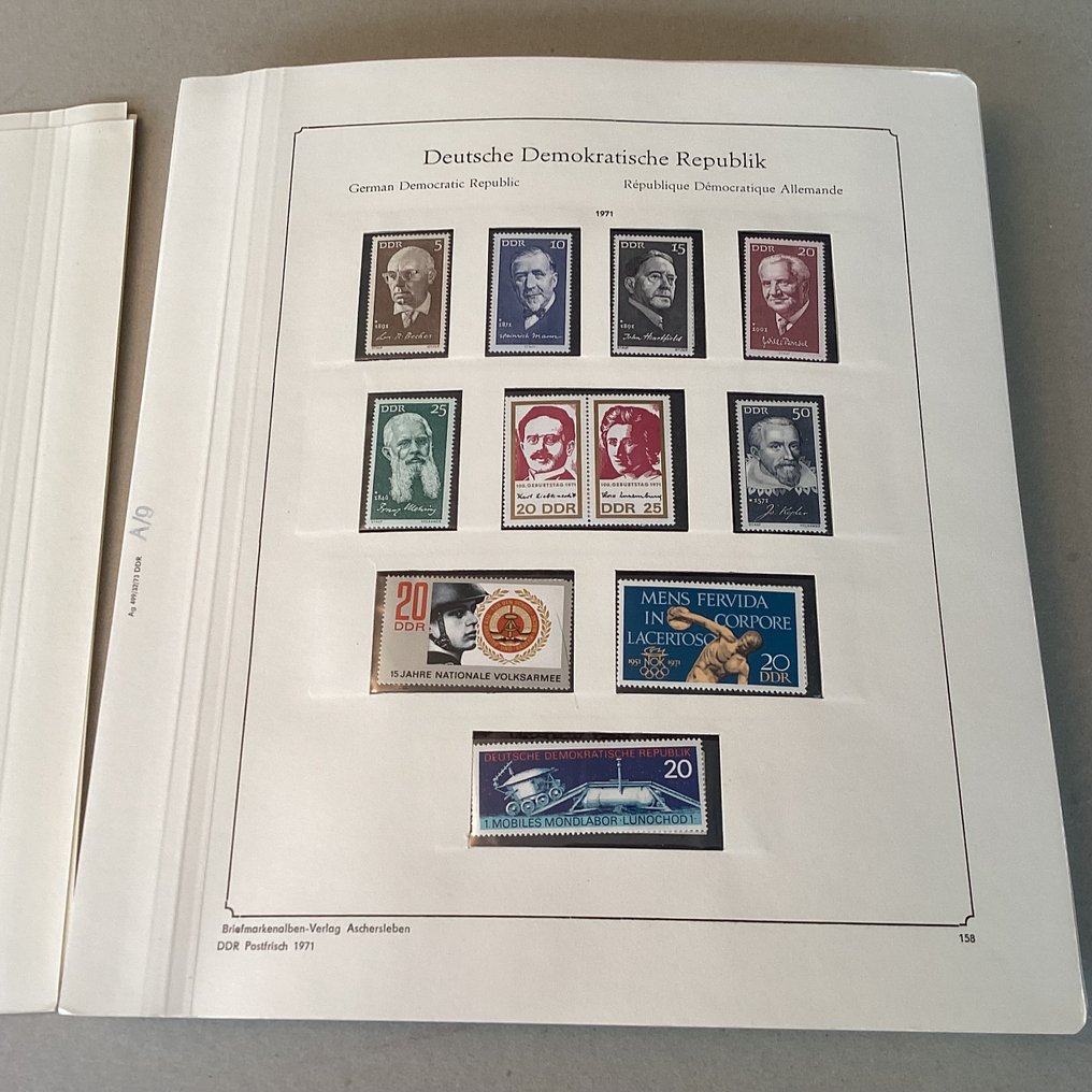 Duitse Democratische Republiek (DDR) 1971/1976 - Abria album met postfrisse verzameling - Michel 1632/2198 #4.3