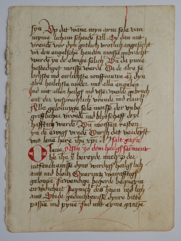 Manuscript - Original page from the 16th century - 1550 #1.0