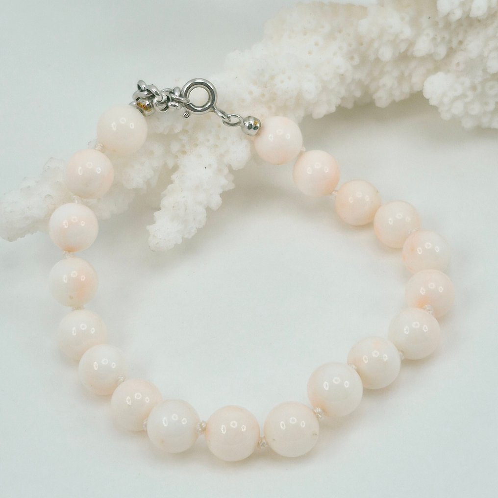 Corail - Argent - Bracelet - Corail rose/blanc #1.0