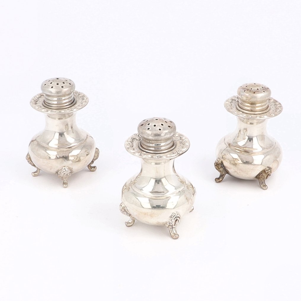 Peper- en Zoutvaatjes - Caster (3) - .925 silver #1.0