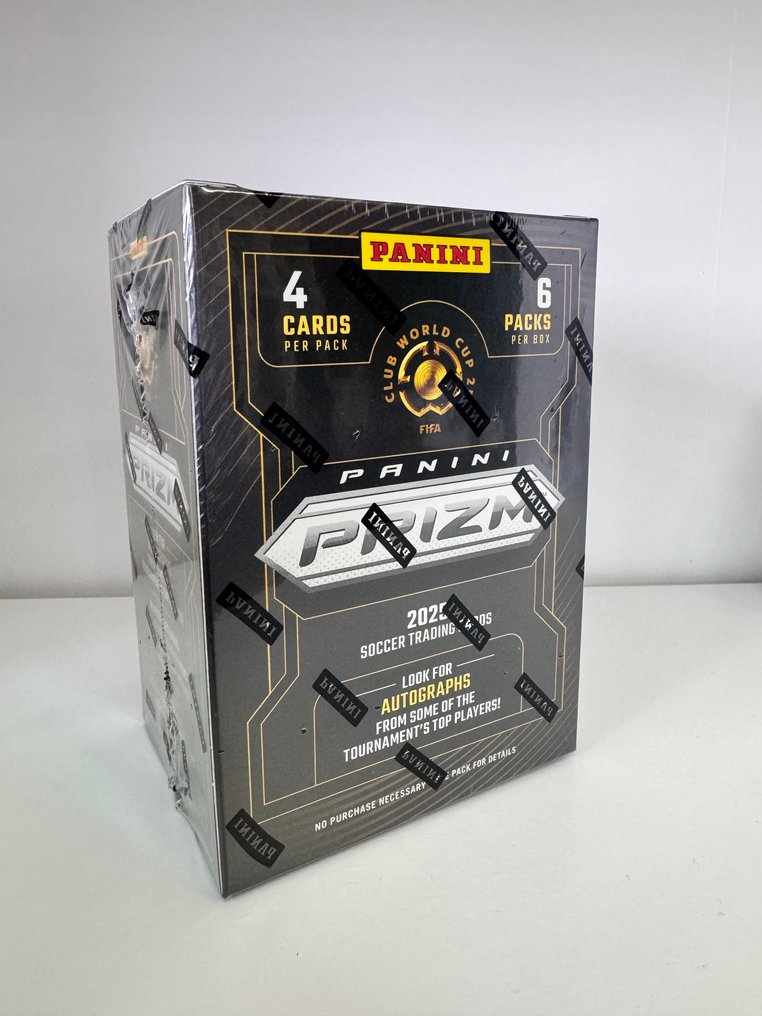 2024/25 Panini Prizm Lionel Messi, Cristiano Ronaldo, Lamine Yamal, Zinedine Zidane 6 packs per box, 4 cards per pack Numbered parallel, Parallel card, Autographed card - 1 Sealed box - Excellent (EX) #1.0