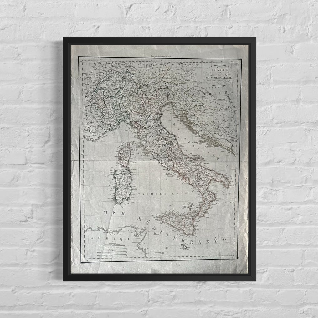 France - Italy; LAPIE - ITALIE et Royaume d’Illyrie - 1821-1850 #1.0