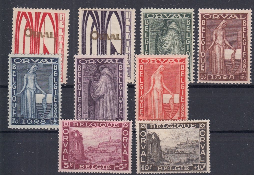 比利時 1928 - 年份 1928 完整 - OBP : 258/266 , 267/272 #1.0