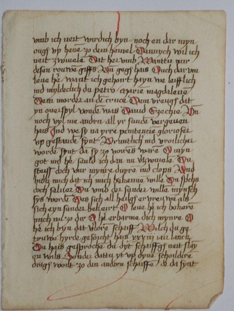 Manuscript - Original page from the 16th century - 1550 #2.1