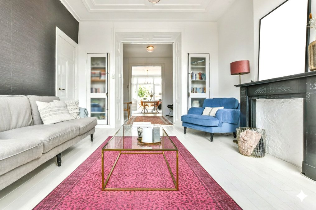 粉色复古 - 小地毯 - 280 cm - 170 cm - 带证书 #1.0