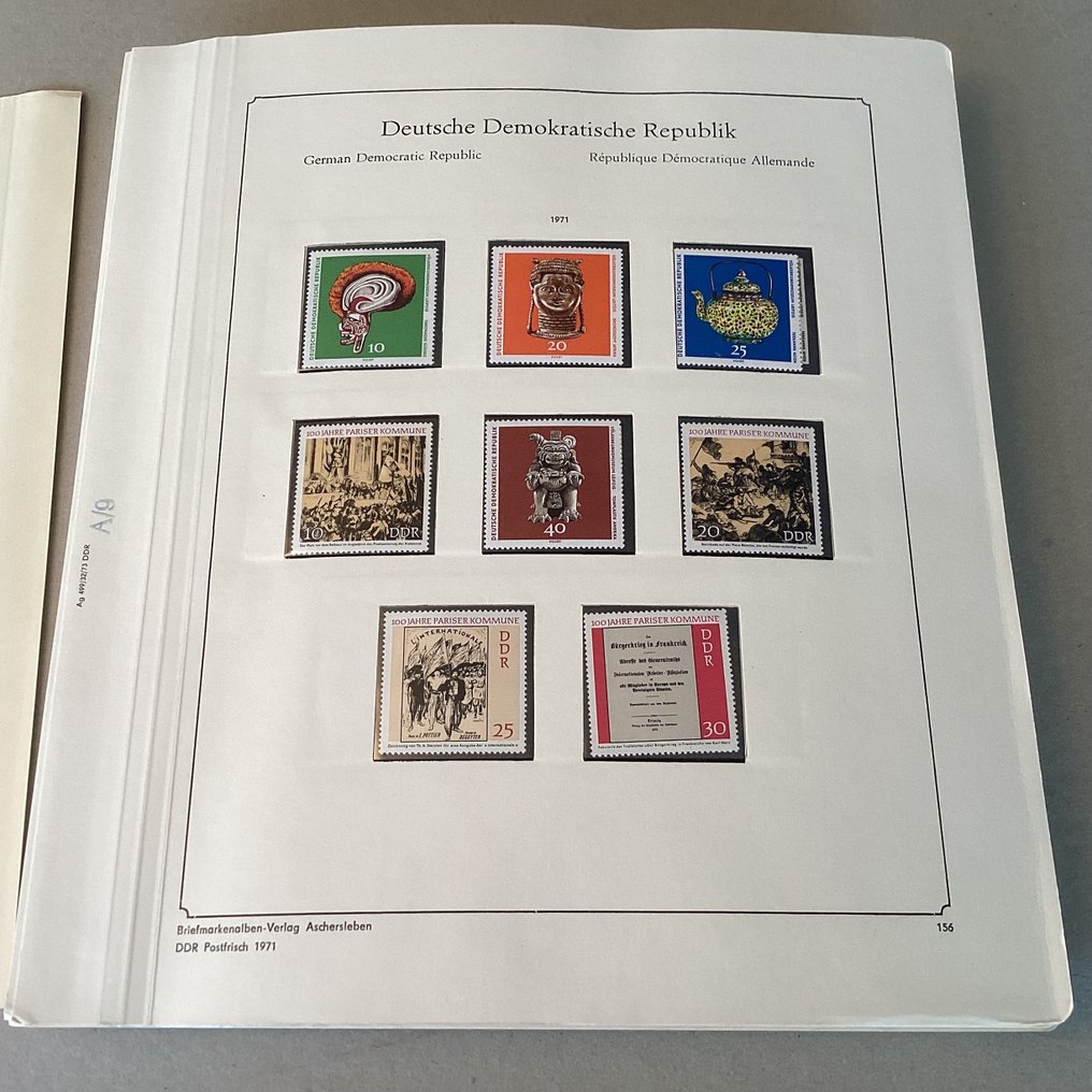 Duitse Democratische Republiek (DDR) 1971/1976 - Abria album met postfrisse verzameling - Michel 1632/2198 #2.1