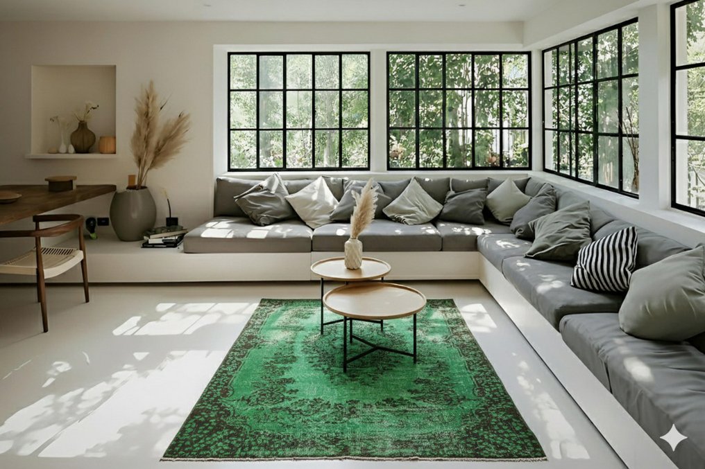 绿色复古 - 小地毯 - 220 cm - 115 cm - 有证书 #3.2