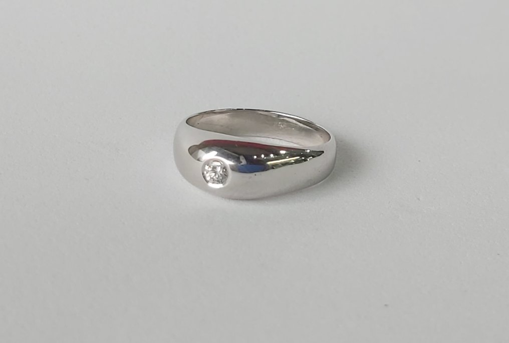 Δαχτυλίδι - 19,2 kt. Λευκός χρυσός -  0.20ct. tw. Διαμάντι (Φυσικό)  #3.2