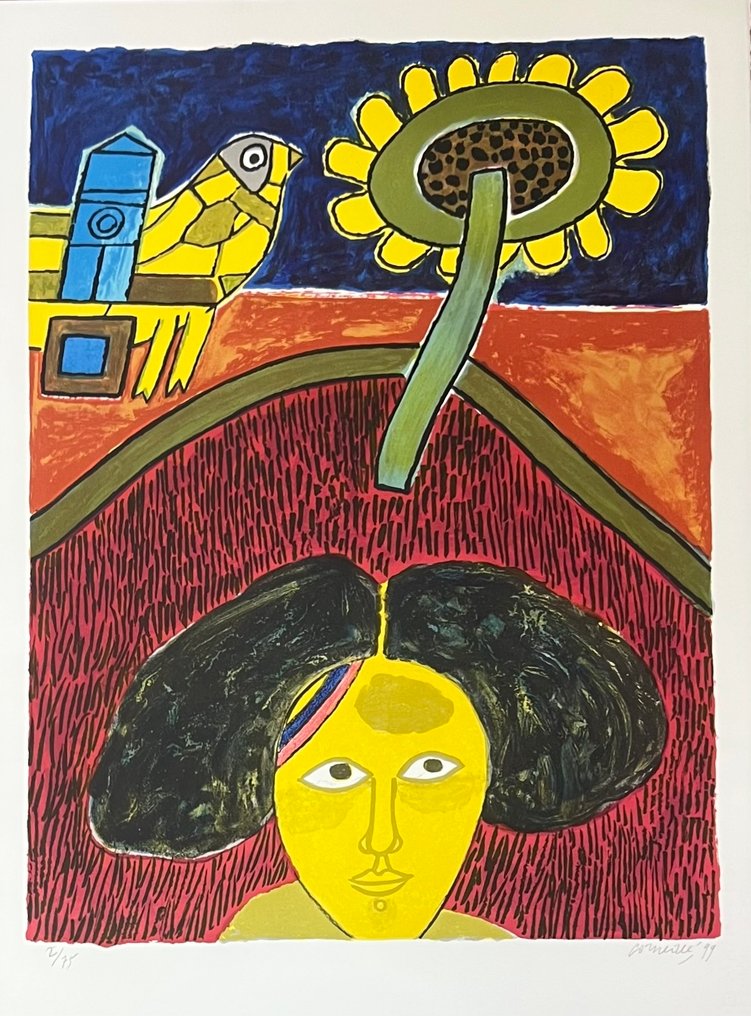 Corneille (1922-2010) - Le Tournesol (Van Gogh) #1.0