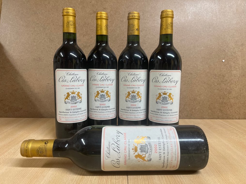 2002 Château Cos Labory - Saint-Estèphe 2ème Grand Cru Classé - 5 Bottles (0.75L) #1.0