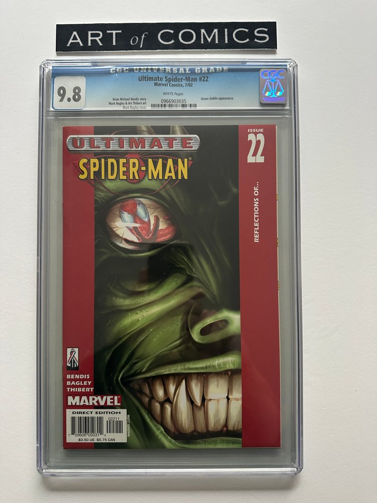 Ultimate Spider-Man #22 - Green Goblin Appearance - CGC 9.8 - 1 Graded comic - First edition - 2002 #1.0