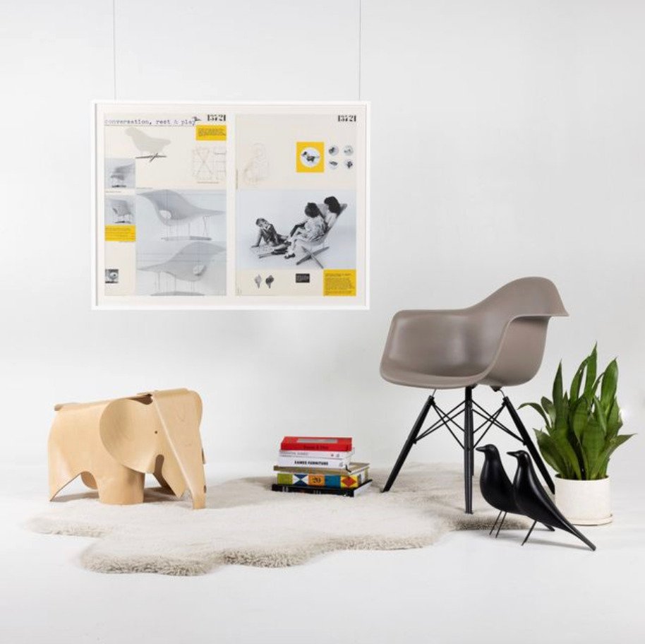 oth - Charles & Ray Eames - DIRECT FROM THE EAMES OFFICE - La Chaise MoMA Entry Panel Poster - Δεκαετία του 1940 #1.0