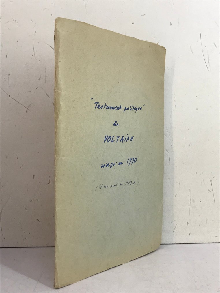 [Voltaire] - Testament politique de M. de V*** - 1770 #2.1