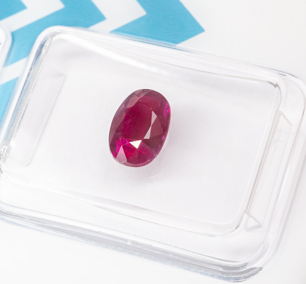 Zonder Minimumprijs Robijn - 1.15 ct - International Gemological Institute (IGI) - Deep Purplish Red #2.1