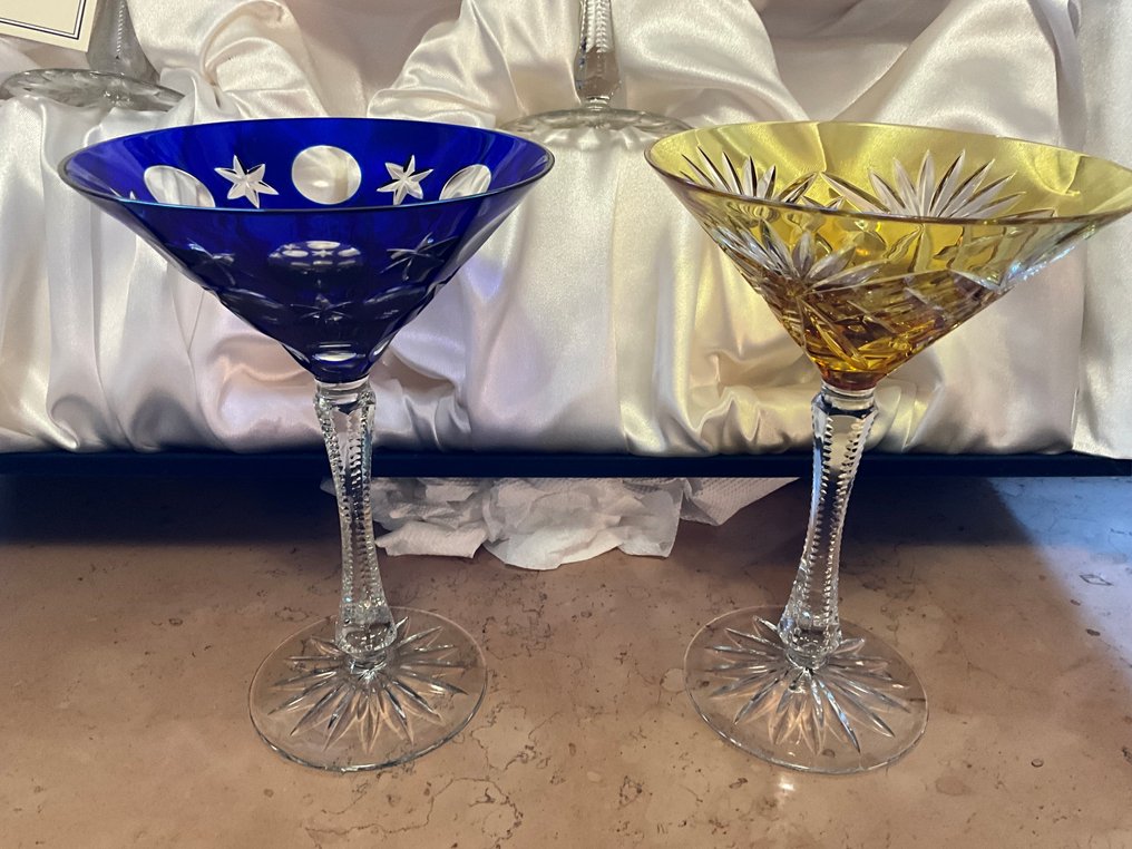 Fabergé - Faberge - 饮具 (4) - 水晶 - 马丁尼鸡尾酒杯 #2.1