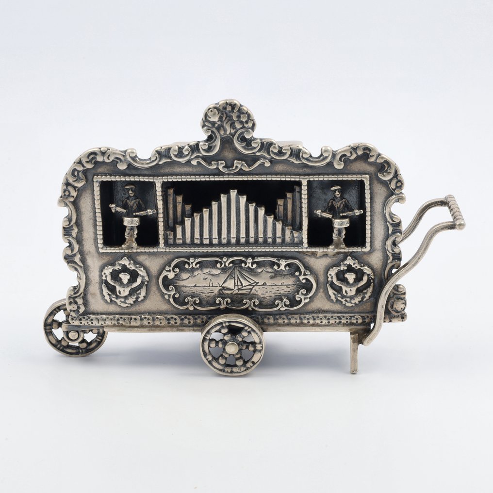 Argentor - Draaiorgel ''Groot model'' - Figura in miniatura - .835 argento #1.0