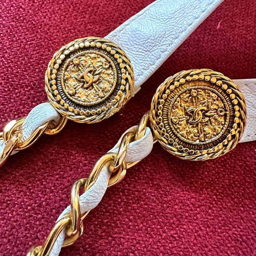 Chanel - Coco Mark Chain Ribbon Belt - 带 #2.1