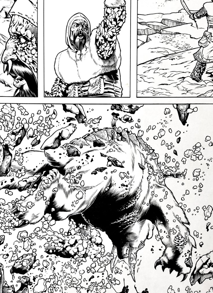 Trono, Walter - 1 Original page - Dragonero - Il racconto del cacciatore - 2014 #1.0