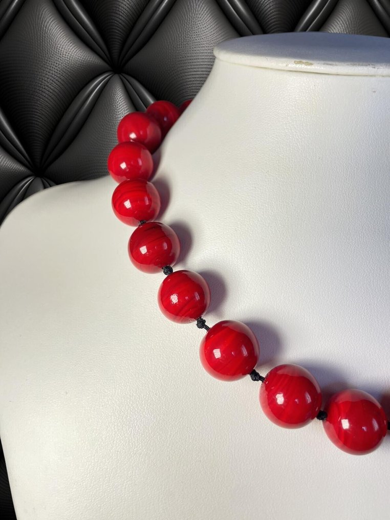 穆拉诺玻璃 - 頸鏈 - 穆拉诺珍珠项链 #2.1