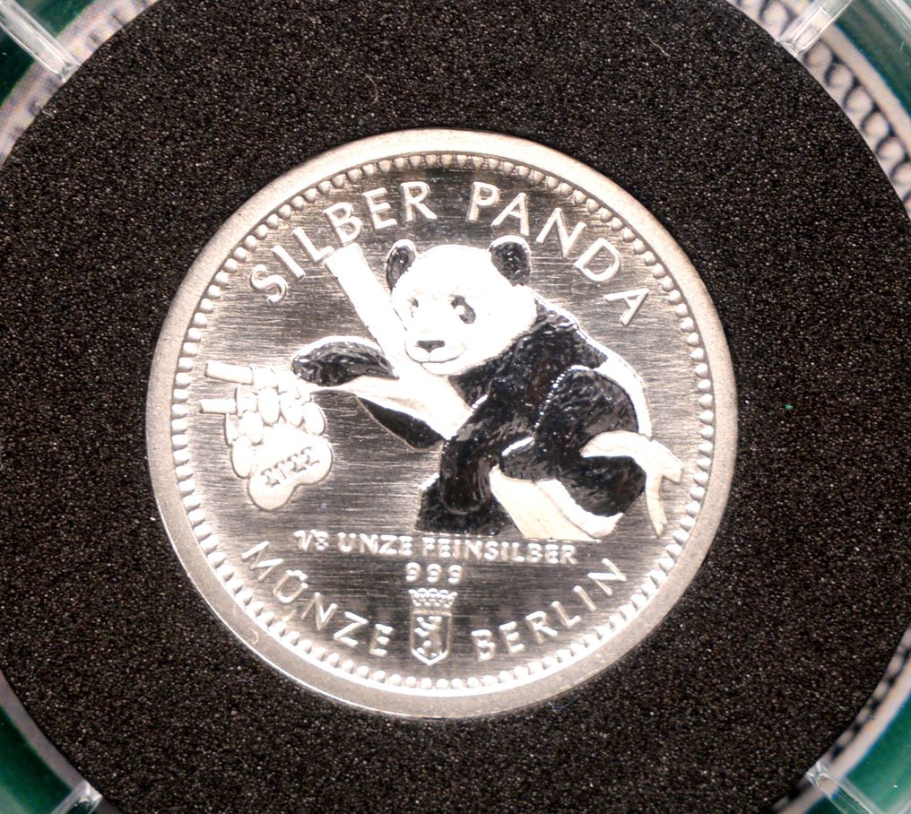 Alemanha. 4 x Silver Panda 2018, 2019, 2022, 2023 1/8oz (.999)  (Sem preço de reserva) #4.3
